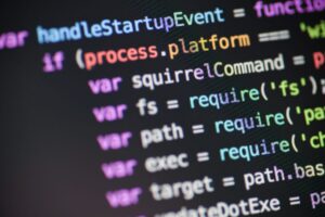Ilustração representando o Node.js como uma ferramenta poderosa para o desenvolvimento de produtos digitais escaláveis e de alto desempenho.